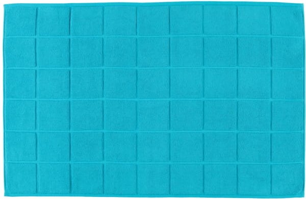 Ross Badematte Uni-Karofond 4015 - Farbe: petrol - 29 - Badematte 60x100 cm