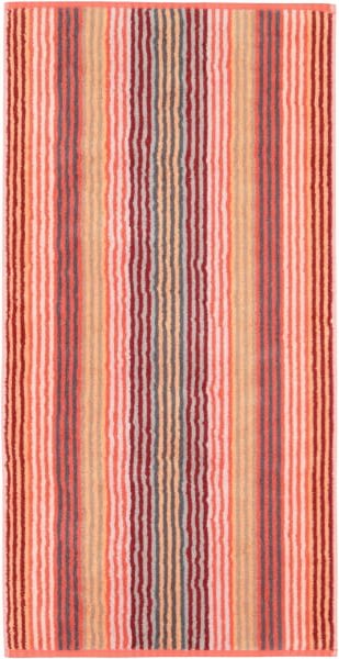 Cawö - Unique Streifen 944 - Farbe: koralle - 22 - Handtuch 50x100 cm