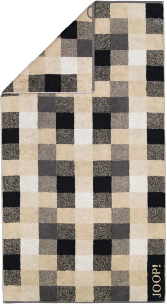 JOOP! Handtücher Vibe Karo 1699 - Farbe: stein - 37 - Duschtuch 80x150 cm