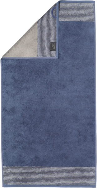Cawö - Luxury Home Two-Tone 590 - Farbe: nachtblau - 10 - Handtuch 50x100 cm