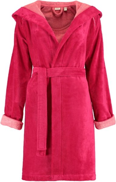 Esprit Damen Bademantel Cosy Kapuze - Farbe: raspberry - 001 - XS
