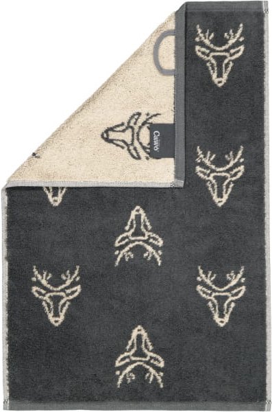 Cawö Handtücher Alpenchic Edition Allover 6229 - Farbe: granit - 73 - Gästetuch 30x50 cm
