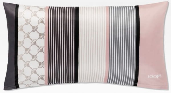 JOOP Bettwäsche Cornflower Stripes 4069 - Farbe: Deep Rose - 11 - Kissen 40x80 cm