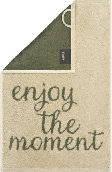 Cawö Gästetücher Postcard Towels Edition 100 - Farbe: enjoy the moment - 16 - Gästetuch 30x50 cm
