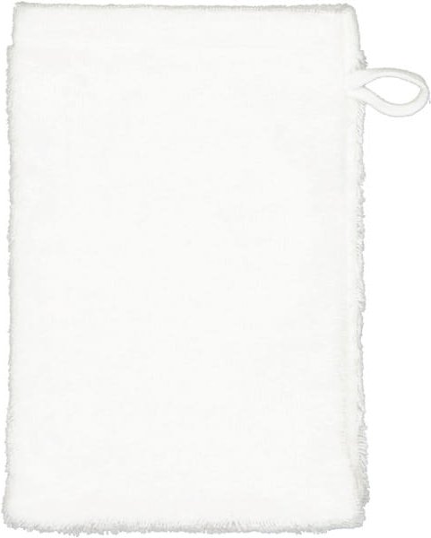 Cawö Handtücher Life Style Uni 7007 - Farbe: weiß - 600 - Waschhandschuh 16x22 cm