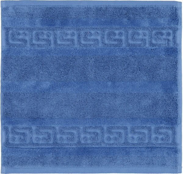 Cawö Handtücher Noblesse Uni 1001 - Farbe: saphir - 174 - Seiflappen 30x30 cm