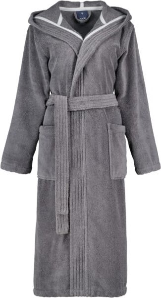 JOOP Damen Bademantel Kapuze 1649 - Farbe: Anthrazit - 764 - XS