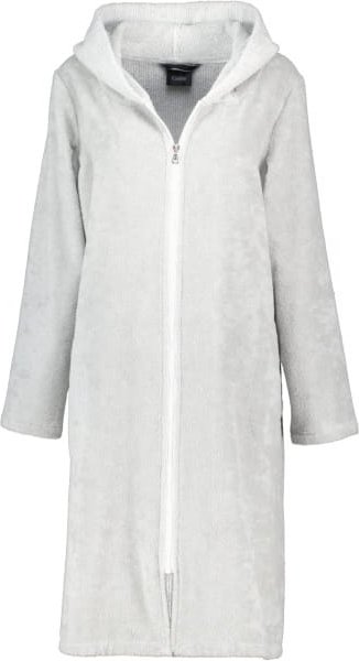 Cawö Bademäntel Damen Kapuze Zipper 5108 - Farbe: silber - 76