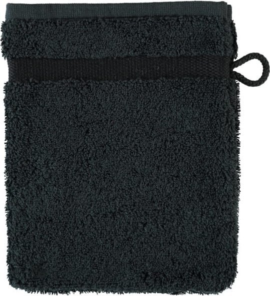 Rhomtuft - Handtücher Princess - Farbe: schwarz - 15 - Waschhandschuh 16x22 cm