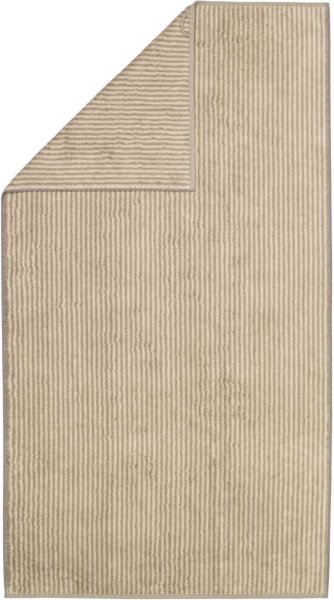 Cawö Handtücher Two-Tone Stripes 480 - Farbe: graphit - 70 - Duschtuch 80x150 cm