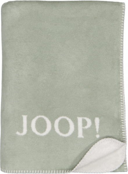 JOOP! Wohndecke Uni-Doubleface - Größe: 150x200 cm - Farbe: Jade-Silber