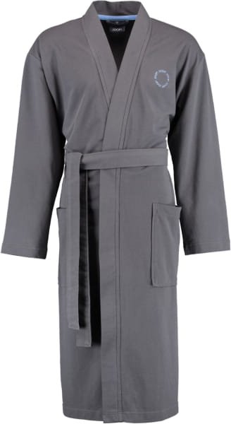 JOOP Herren Bademantel Kimono Pique 1655 - Farbe: anthrazit - 71