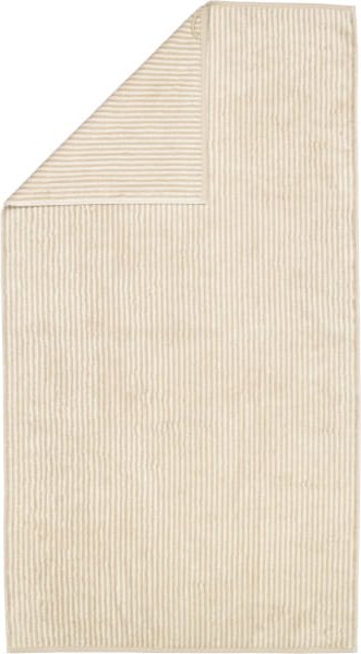 Cawö Handtücher Two-Tone Stripes 480 - Farbe: sand - 33 - Duschtuch 80x150 cm