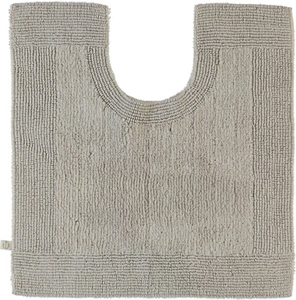 Rhomtuft - Badteppiche Prestige - Farbe: stone - 320 - Toilettenvorlage mit Ausschnitt 60x60 cm