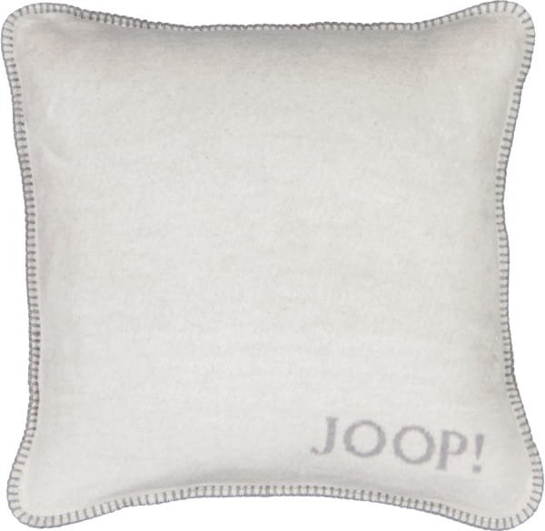 JOOP! Kissenhülle Uni-Doubleface - Größe: 50x50 cm - Farbe: Rauch-Graphit