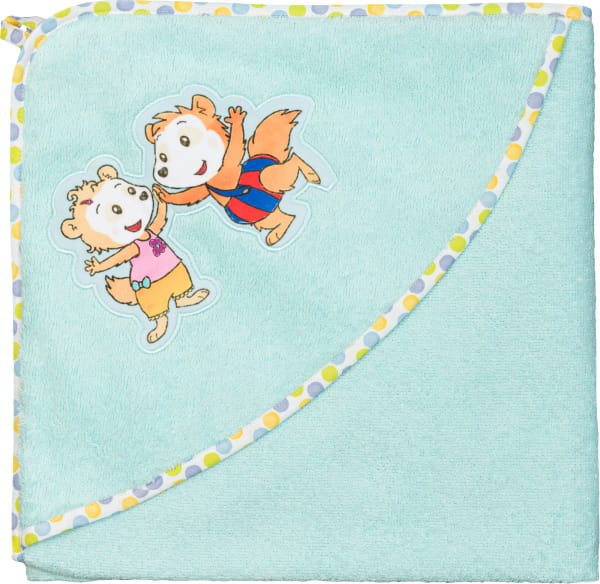 Smithy Bobo Siebenschläfer - Kapuzentuch 100 x 100 cm - Farbe: türkis (2103122)