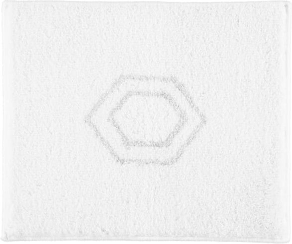 Rhomtuft RHOMY - Badteppich Elegance 259 - Farbe: weiß/silberlurex - 151 - 50x60 cm