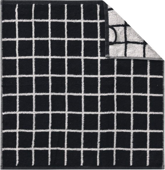 Cawö Küchenhandtücher Cuisine Zoom Karo 123 - Farbe: schwarz - 97 - 50x50 cm