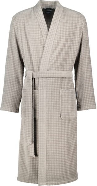 Thumbnail - Cawö Bademäntel Herren Kimono Waffelpique 5508 - Farbe: graphit - 779 - XL
