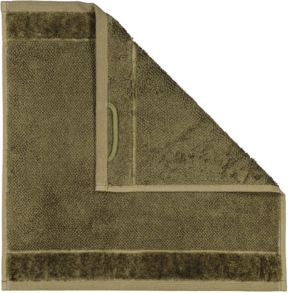 Möve Handtücher Bamboo luxe - Farbe: olive - 670 - Seiflappen 30x30 cm