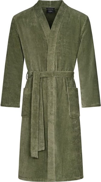 Thumbnail - Cawö Bademäntel Herren Kimono Cord-Optik 6540 - Farbe: field - 453 - M