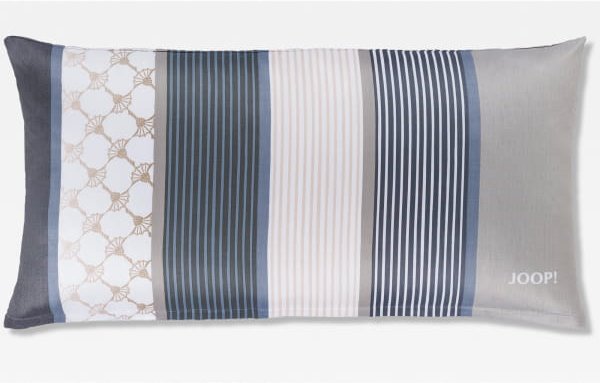 JOOP Bettwäsche Cornflower Stripes 4069 - Farbe: Deep Coal - 09 - Kissen 40x80 cm