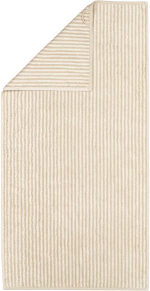 Cawö Handtücher Two-Tone Stripes 480 - Farbe: sand - 33 - Handtuch 50x100 cm
