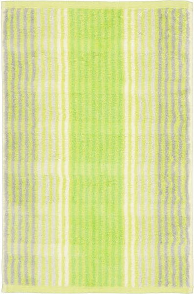 Cawö - Noblesse Cashmere Streifen 1056 - Farbe: kiwi - 45 - Gästetuch 30x50 cm