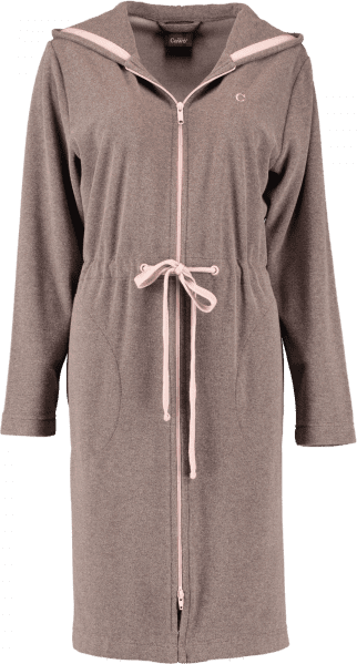 Cawö Home Active Damen Kurzmantel Kapuze TG RV 821 - Farbe: mocca-rosé - 32