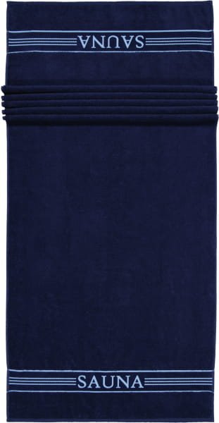 frottana Saunatücher Sauna - Farbe: deep sea - 596 - 80x200 cm