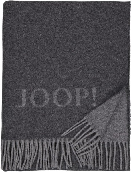 JOOP! Wohndecke Fine-Doubleface - Größe: 130x180 cm - Farbe: Anthrazit-Graphit