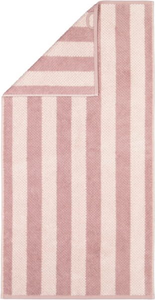 Cawö Handtücher Pure Stripes 6502 - Farbe: vintage rose - 22 - Handtuch 50x100 cm