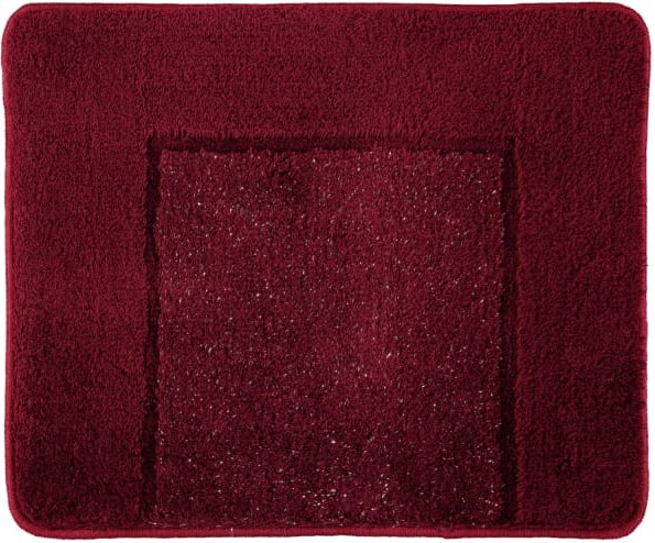 Rhomtuft RHOMY - Badteppich Versailles 255 - Farbe: bordeauxrot/lurex - 407 - 50x60 cm