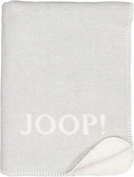 JOOP! Wohndecke Melange-Doubleface - Größe: 150x200 cm - Farbe: Stein-Silber