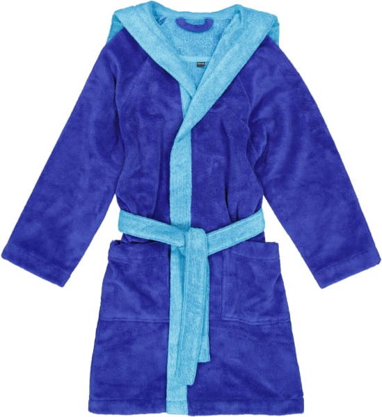 Vossen Kinderbademäntel Kinder Kapuze Bixie - Farbe: reflex blue/ice blue - 0008 - 134/140