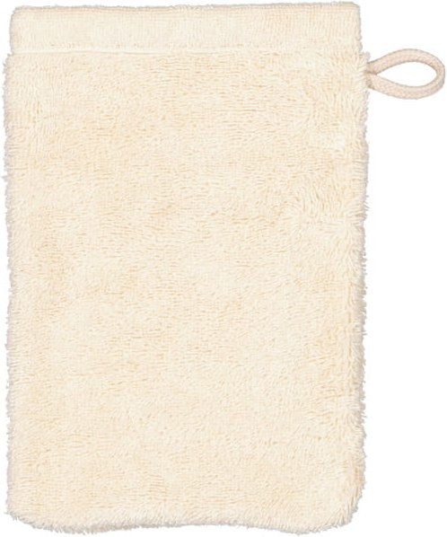 Cawö Handtücher Life Style Uni 7007 - Farbe: beige - 370 - Waschhandschuh 16x22 cm