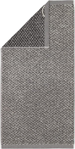 Möve - Brooklyn Fischgrat - Farbe: nature/black - 081 (1-0567/8970) - Handtuch 50x100 cm