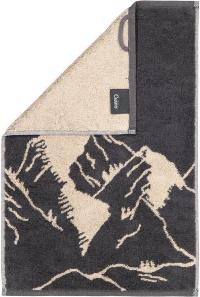 Cawö Handtücher Alpenchic Edition Berge 6269 - Farbe: granit - 73 - Gästetuch 30x50 cm