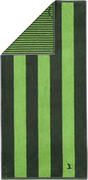 Möve Handtücher Superwuschel Blockstreifen - Farbe: cypress/peridot - 062 - Handtuch 50x100 cm