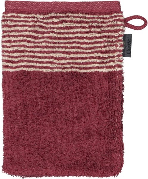 Cawö Handtücher Luxury Home Two-Tone 590 - Farbe: bordeaux - 23 - Waschhandschuh 16x22 cm