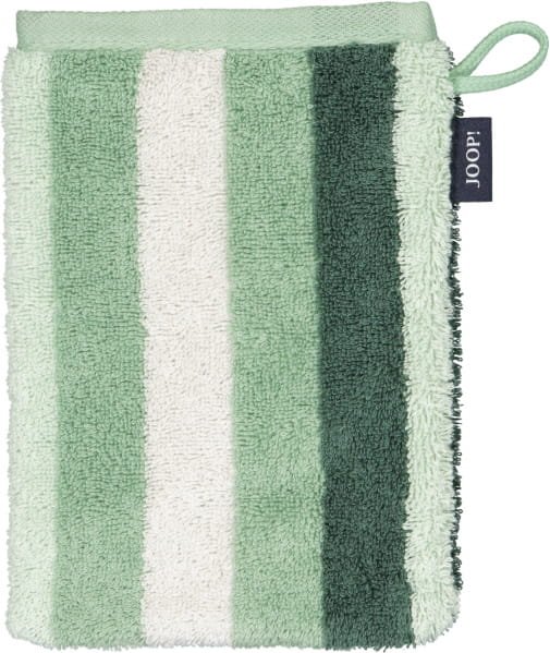JOOP! Handtücher Vibe Streifen 1698 - Farbe: salbei - 44 - Waschhandschuh 16x22 cm