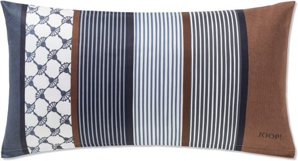 JOOP Bettwäsche Cornflower Stripes 4069 - Farbe: Deep Ocean - 28 - Kissen 40x80 cm