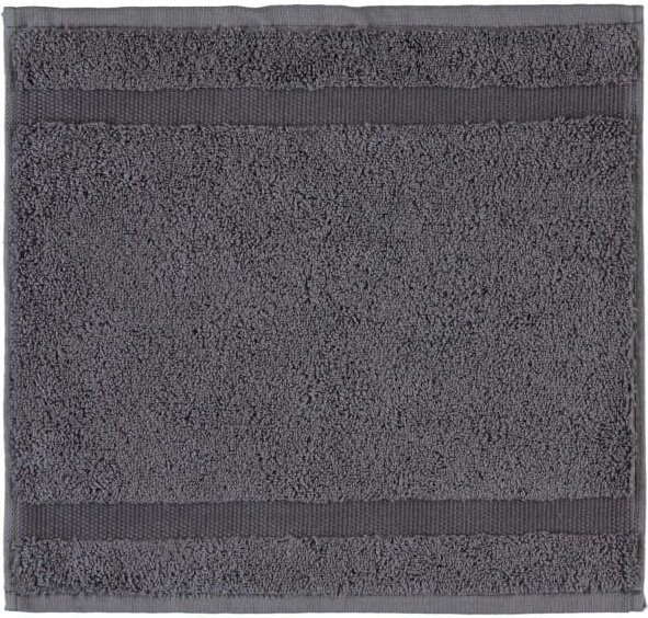 Rhomtuft - Handtücher Princess - Farbe: zinn - 02 - Seiflappen 30x30 cm
