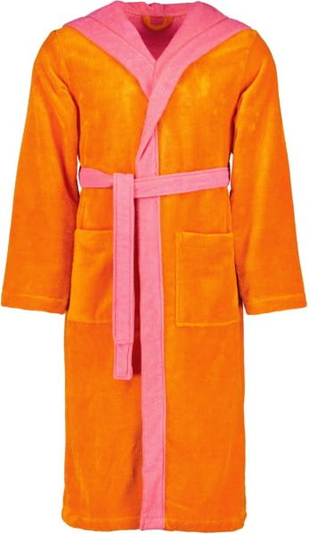 Vossen Bademäntel unisex Kapuze Poppy - Farbe: electric orange/prim rose - 0033 - S