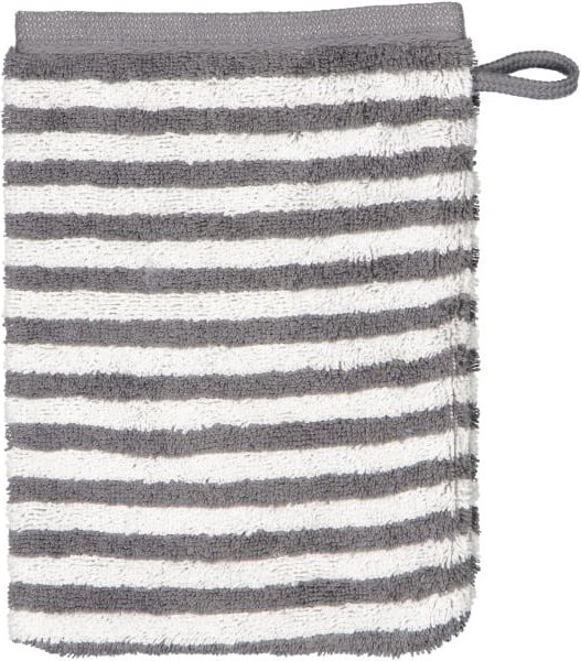 Cawö - Campus Ringel 955 - Farbe: anthrazit - 77 - Waschhandschuh 16x22 cm