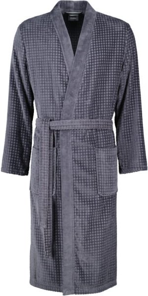 Cawö Herren Bademantel Kimono 3714 - Farbe: anthrazit - 774 - M