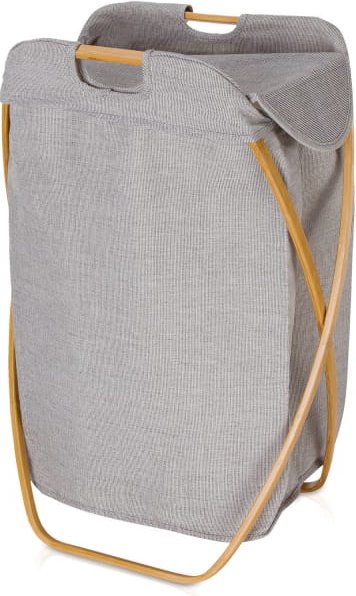 Möve Bamboo Klappbarer Wäschekorb - Farbe: grey - 081 (4-4198)