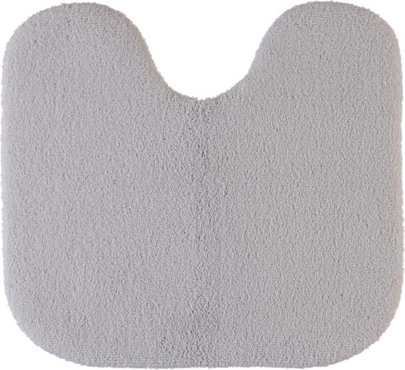 Rhomtuft - Badteppiche Aspect - Farbe: perlgrau - 11 - Toilettenvorlage mit Ausschnitt 55x60 cm