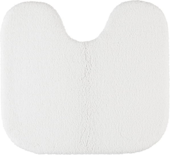 Rhomtuft - Badteppiche Aspect - Farbe: weiss - 01 - Toilettenvorlage mit Ausschnitt 55x60 cm