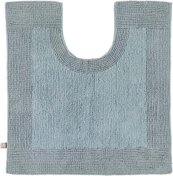 Rhomtuft - Badteppiche Prestige - Farbe: aquamarin - 400 - Toilettenvorlage mit Ausschnitt 60x60 cm